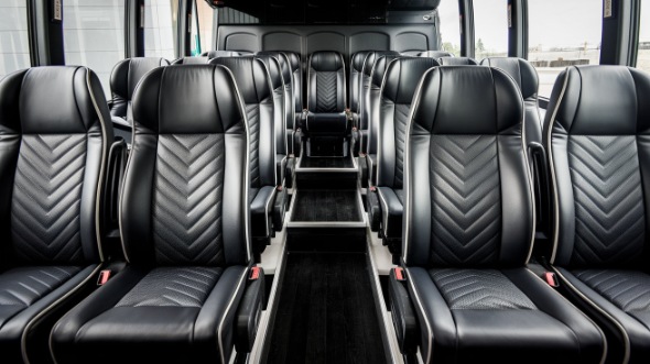 18 passenger minibus inside daytona beach