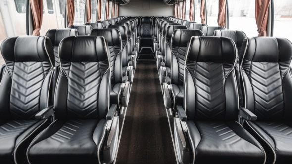 56 passenger charter bus inside gainesville