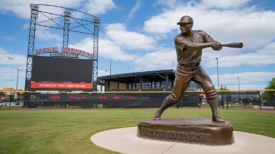 jackie robinson ballpark and statue