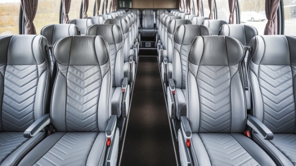 jacksonville 54 passenger charter bus interior