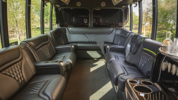 jacksonville party bus rental interior