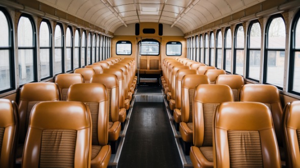 school bus rental interior daytona beach